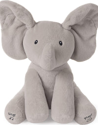 GUND Baby Animated Flappy The Elephant Stuffed Animal Plush, Gray, 12"
