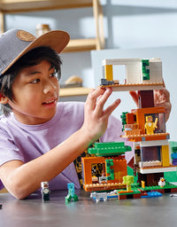 LEGO Minecraft The Modern Treehouse 21174 Giant Treehouse Building Kit Playset; Fun Toy for Minecraft-Gaming Kids; New 2021 (909 Pieces)
