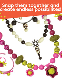 B. Toys - (500-Pcs) Pop Snap Bead Jewelry - DIY Jewelry Kit for Kids
