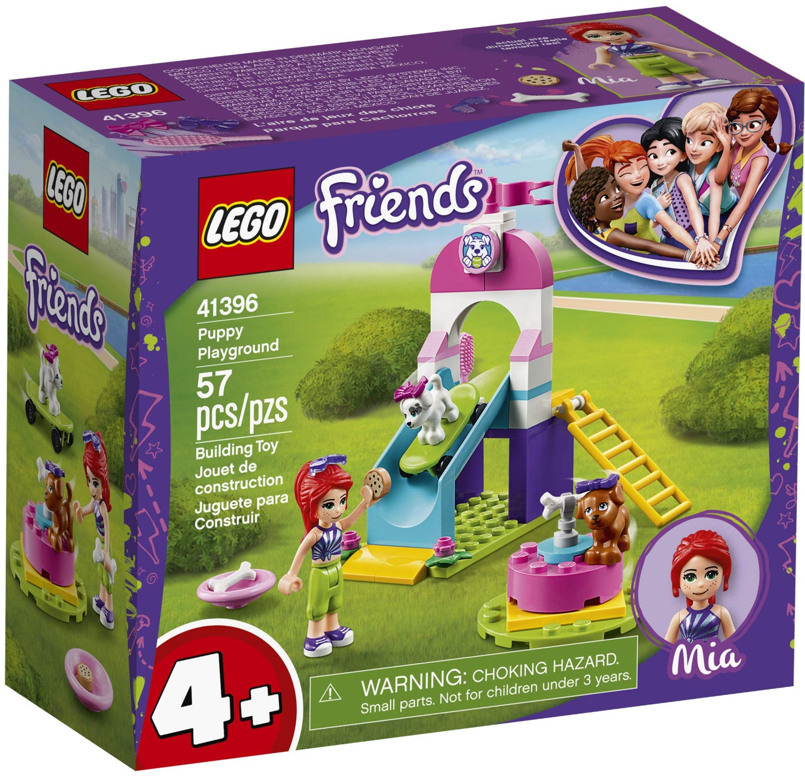 LEGO Friends Puppy Playground 41396 Starter Building Kit; Best Animal Toy Featuring Friends Character Mia (57 Pieces)