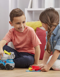 Play-Doh Wheels Cement Truck Toy for Kids Ages 3 & Up with Non-Toxic Cement-Colored Buildin' Compound Plus 3 Colors
