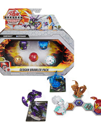 Bakugan Geogan Brawler 5-Pack, Exclusive Mutasect and Viperagon Geogan and 3 Collectible Action Figures, Kids Toys for Boys
