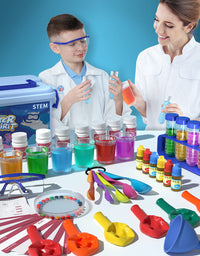 SNAEN Science Kit with 30 Science Lab Experiments,DIY STEM Educational Learning Scientific Tools for 3 4 5 6 7 8 9 10 11 Years Old Boys Girls Kids Toys Gift
