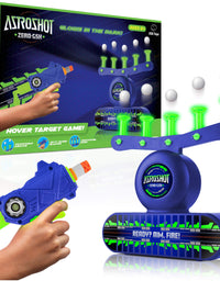 USA Toyz AstroShot Zero GSX Shooting Games for Kids - Nerf Compatible Glow in The Dark Floating Ball Targets for Shooting with Foam Blaster Toy Gun, 10 Floating Ball Targets, and 5 Flip Targets
