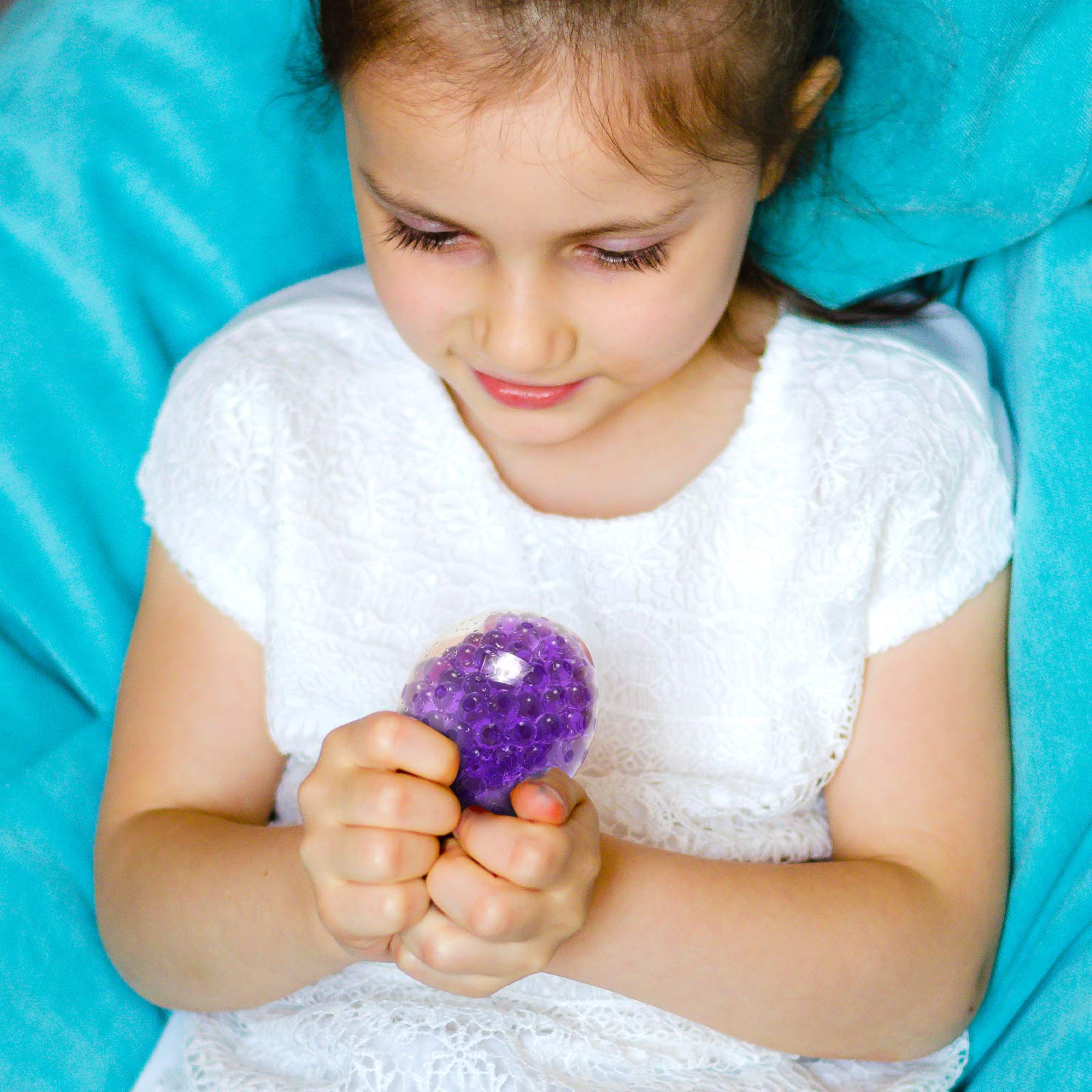 KLT Sensory Stress Ball Set, 12 Pack Stress Relief Fidget Balls for Kids/Adults, Stocking Stuffers, Squishy Balls Fidget Toy, Hand Exercise, Anxiety Relief, Squeeze Toys for Autism (Stress Balls)