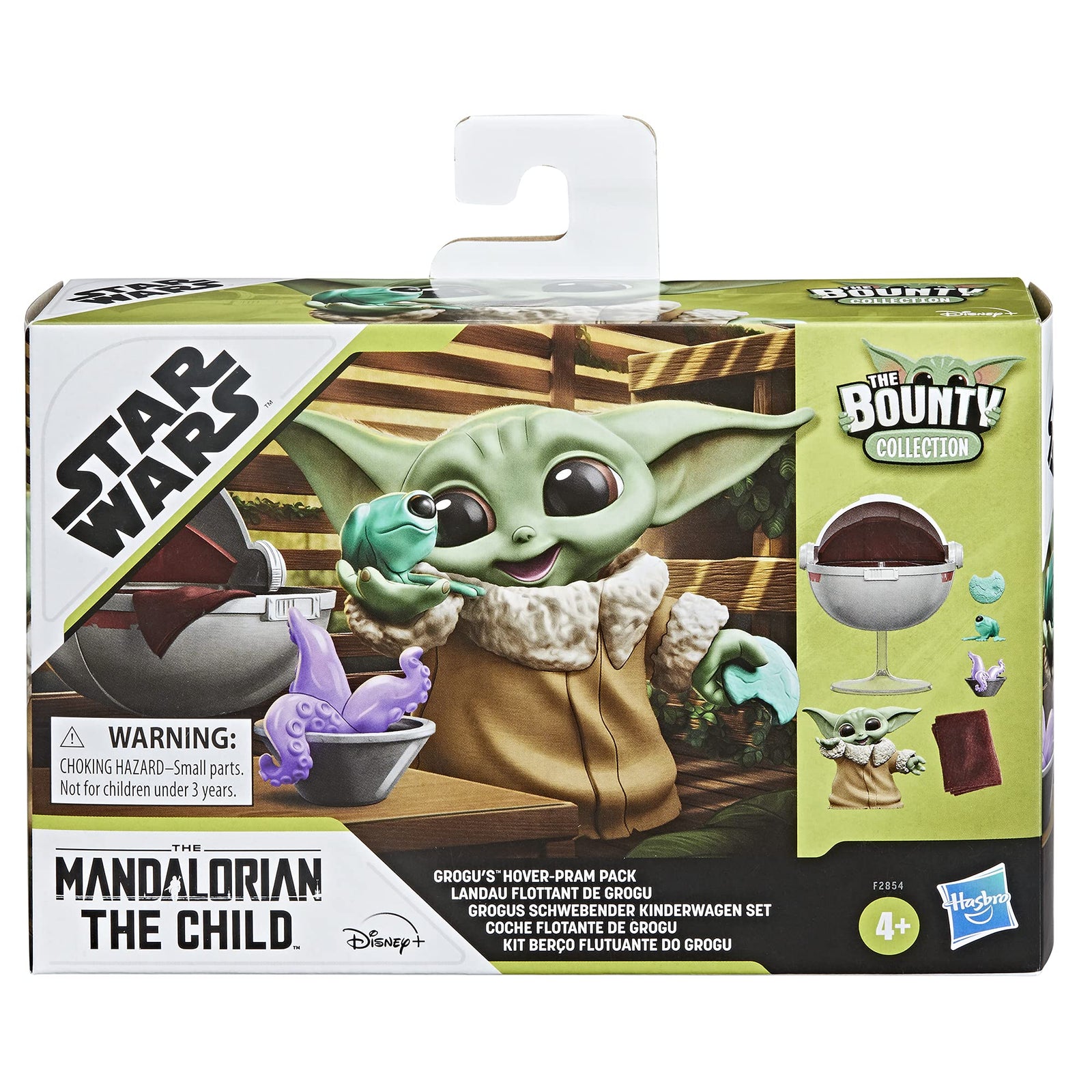 Star Wars The Bounty Collection Grogu’s Hover-Pram Pack The Child Collectible 2.25-Inch-Scale Figure with Accessories, Kids Ages 4 and Up,Multi-Colored,Standard,F2854