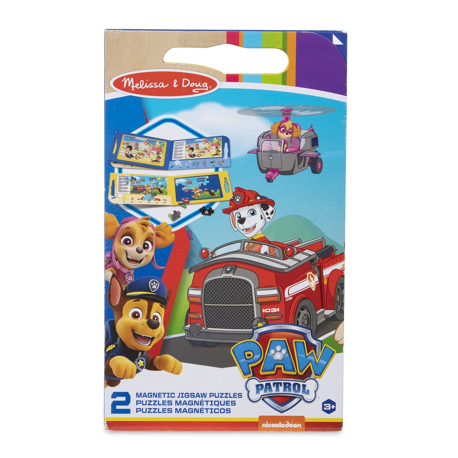 Melissa & Doug PAW Patrol Take-Along Magnetic Jigsaw Puzzles (2 15-Piece Puzzles)