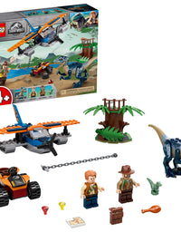 LEGO Jurassic World Velociraptor: Biplane Rescue Mission 75942, Dinosaur Toy for Preschool Kids, Featuring a Buildable Plane Toy, Posable Velociraptor, and Baby Raptor Delta (101 Pieces)
