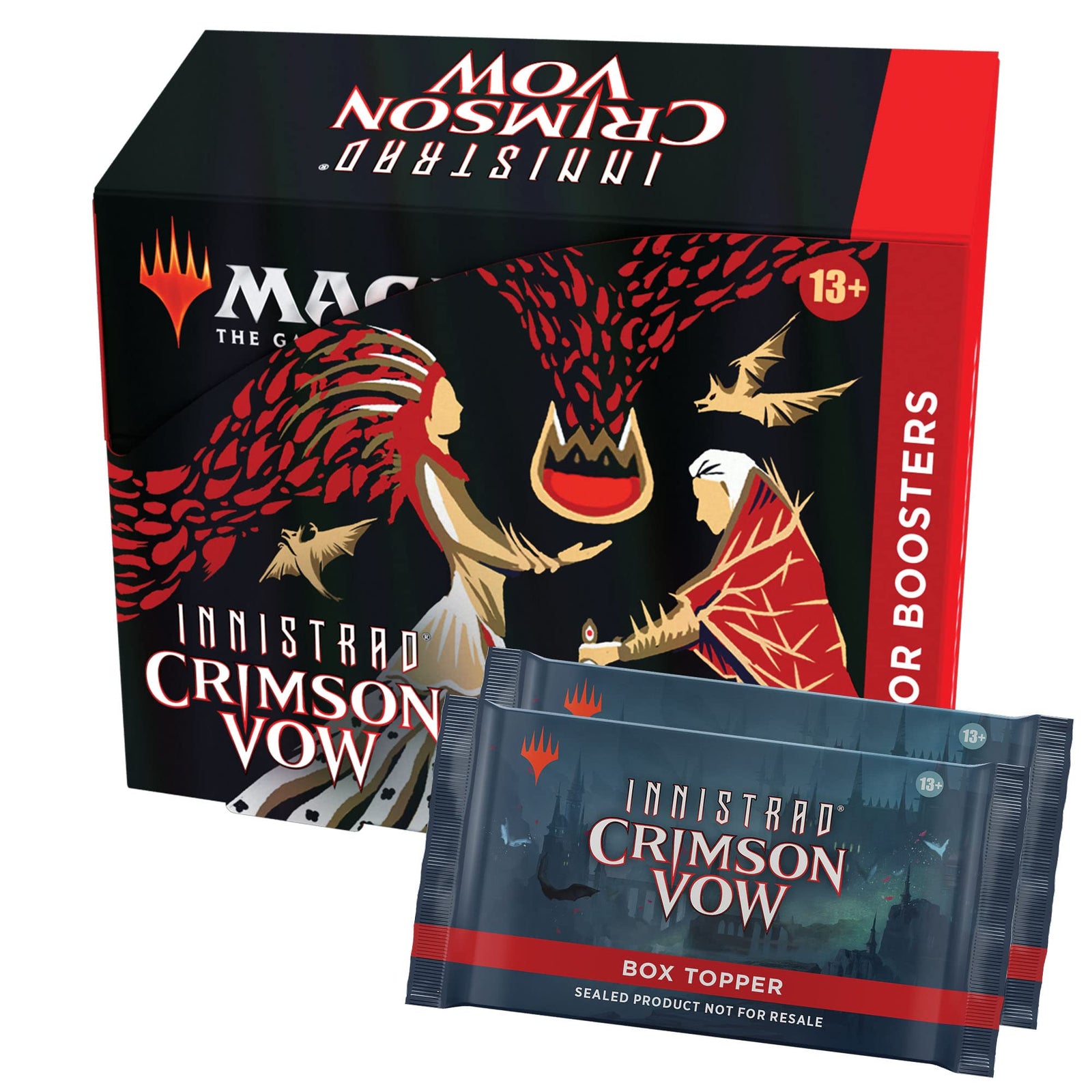 Magic: The Gathering Innistrad: Crimson Vow Collector Booster Box | 12 Packs + 2 Dracula Box Toppers (182 Magic Cards)