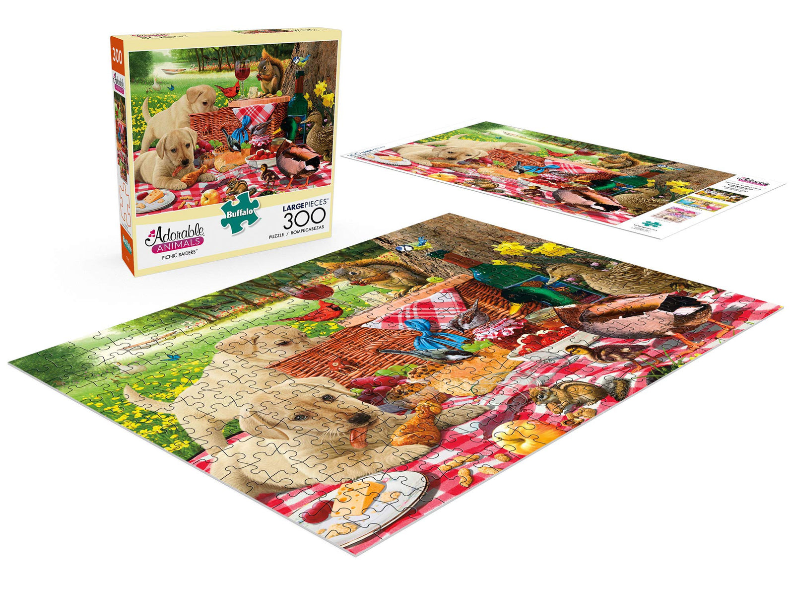 Buffalo Games - Picnic Raiders - 300 LARGE Piece Jigsaw Puzzle