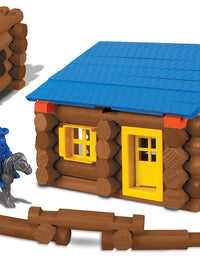 LINCOLN LOGS – Oak Creek Lodge – 137 Pieces - Real Wood Logs-Ages 3+ - Best Retro Building Gift Set for Boys/Girls – Creative Construction Engineering – Top Blocks Game Kit - Preschool Education Toy
