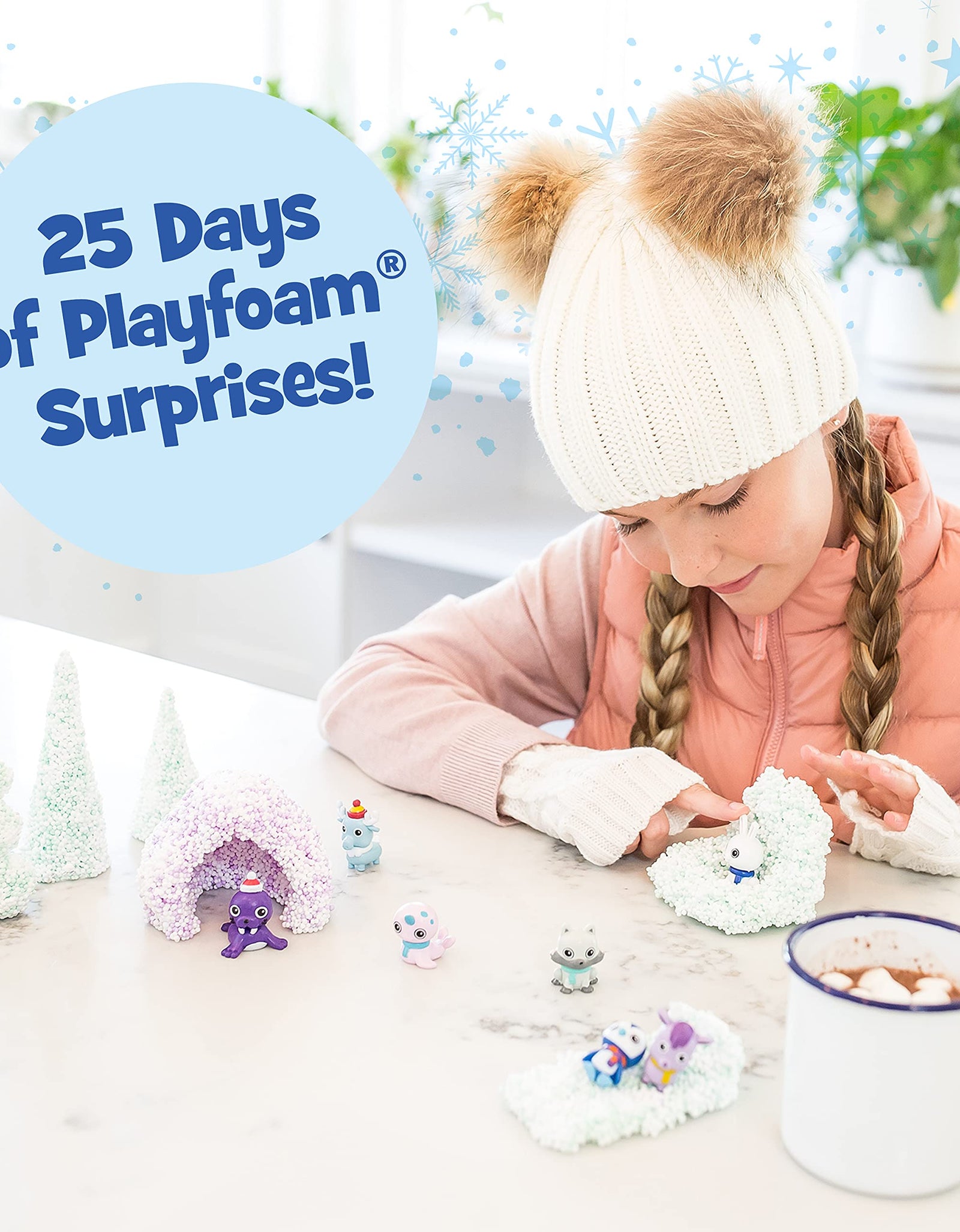 Educational Insights Playfoam Pals Snowy Friends 25-Day Advent Calendar, Fidget, Sensory Toy, Gift for Boys & Girls, Ages 3+, Amazon Exclusive