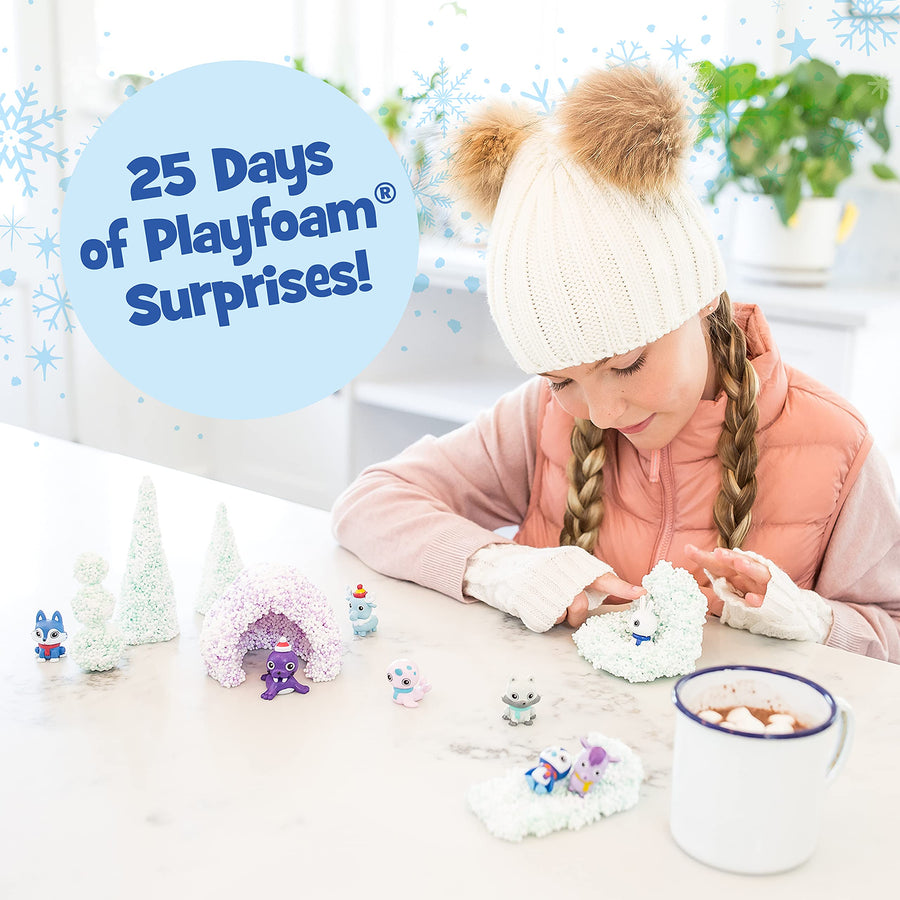Educational Insights Playfoam Pals Snowy Friends 25-Day Advent Calendar, Fidget, Sensory Toy, Gift for Boys & Girls, Ages 3+, Amazon Exclusive