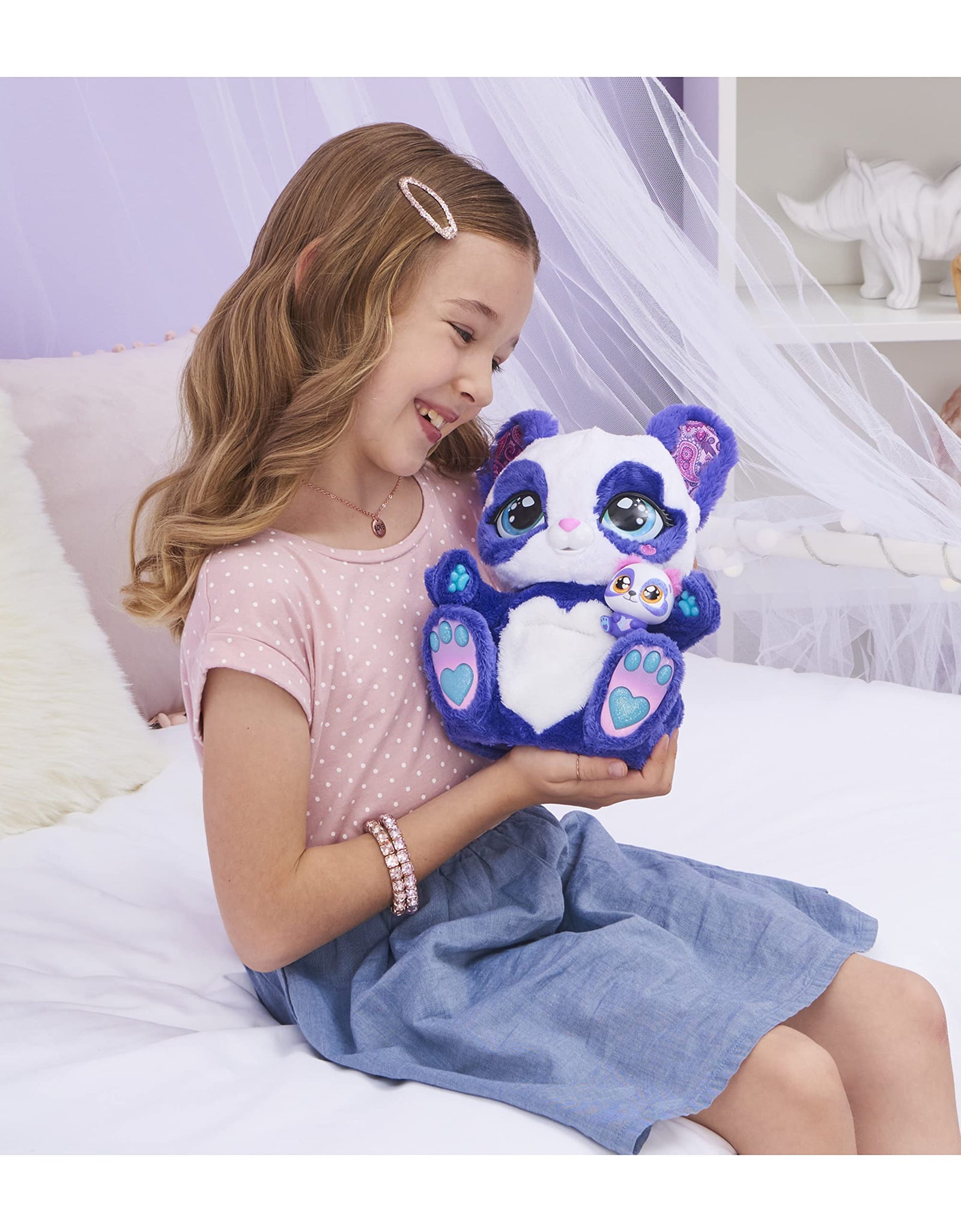 Peek-A-Roo, Interactive Panda-Roo Plush Toy with Mystery Baby and Over 150 Sounds and Actions, Kids Toys for Girls Ages 5 and up