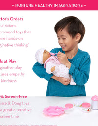 Melissa & Doug Doll Feeding and Changing Accessories - Bib, Bag, Diaper, Wipes, Utensils, Bottles
