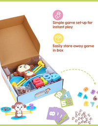 CoolToys Monkey Balance Cool Math Game for Girls & Boys | Fun, Educational Children's Gift & Kids Toy STEM Learning Ages 3+ (64-Piece Set)
