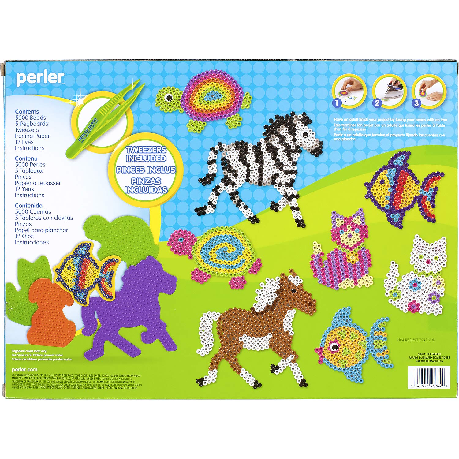 Perler Pet Parade Deluxe Fuse Bead Craft Activity Kit, 5020 pcs