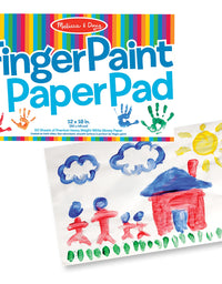 Melissa & Doug Finger Paint Paper Pad (12 x 18 inches) - 50 Sheets, 2-Pack
