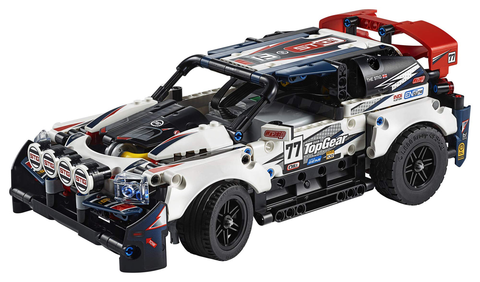 LEGO Technic App-Controlled Top Gear Rally Car 42109 Racing Toy Building Kit (463 Pieces)