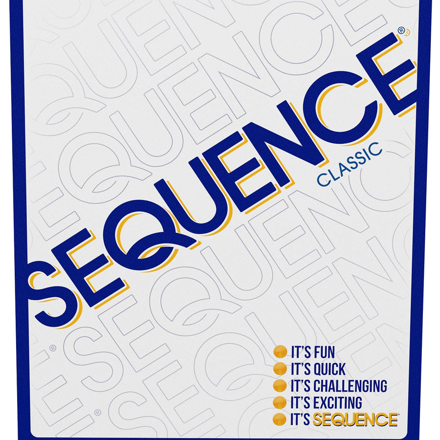 SEQUENCE- Original SEQUENCE Game with Folding Board, Cards and Chips by Jax ( Packaging may Vary ) White, 10.3" x 8.1" x 2.31"