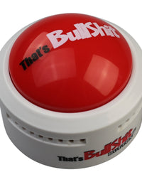 Talkie Toys Products That's Bullshit Button (White) - Talking Button Features Hilarious BS Sayings - Funny Gifts for Calling Out Fake News, Political bs and More
