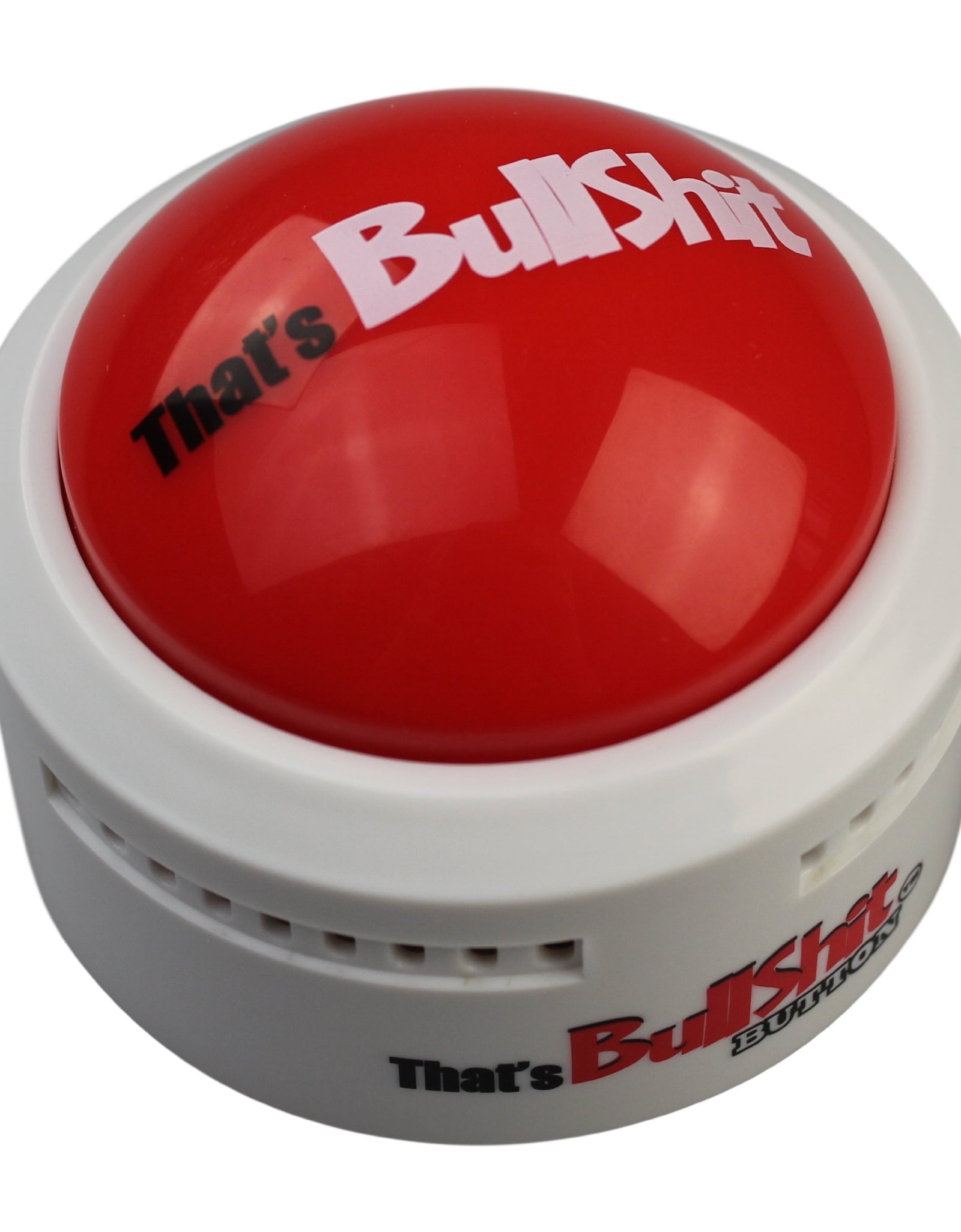 Talkie Toys Products That's Bullshit Button (White) - Talking Button Features Hilarious BS Sayings - Funny Gifts for Calling Out Fake News, Political bs and More