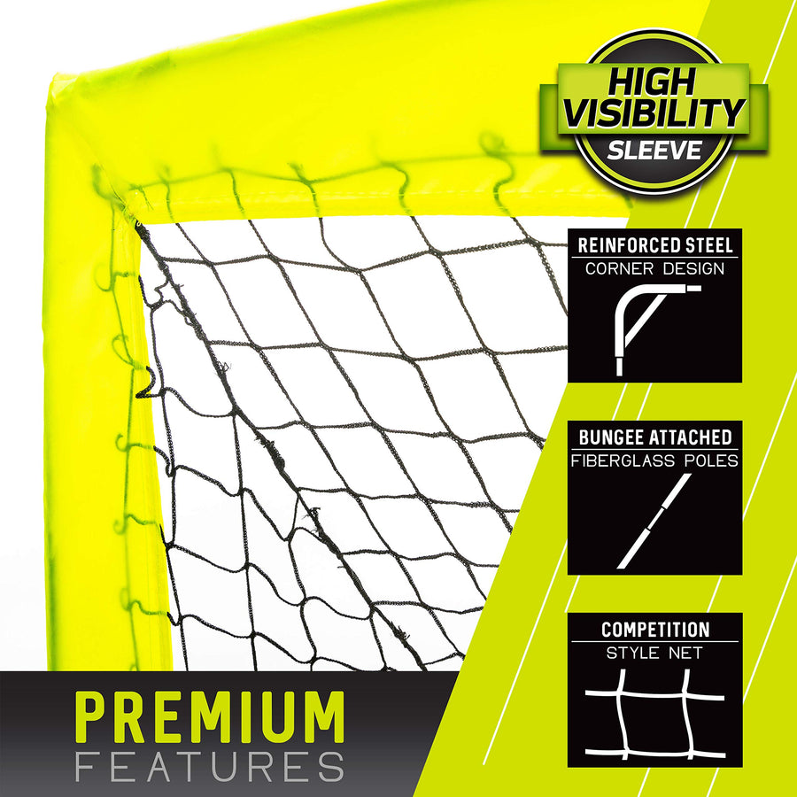 Franklin Sports Portable Soccer Goal - Blackhawk Pop-Up Folding Soccer Net