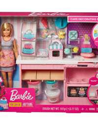 Barbie Cake Decorating Playset with Blonde Doll, Baking Island with Oven, Molding Dough and Toy Icing Pieces for Kids 4 to 7 Years Old [Amazon Exclusive]
