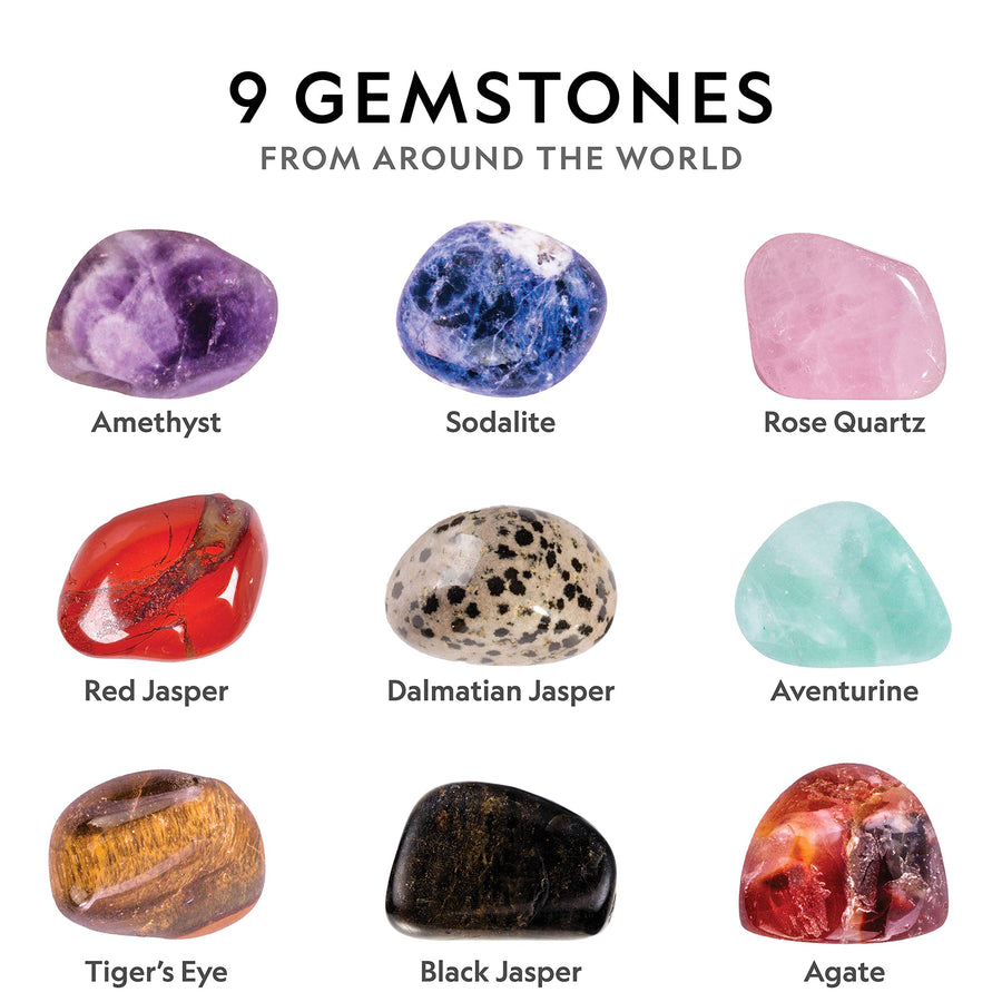 NATIONAL GEOGRAPHIC Rock Tumbler Kit-3LB Extra Large Capacity, 3LB Rough Gemstones 4 Polishing Grits, Jewelry Fastenings, an Educational STEM Science Kit