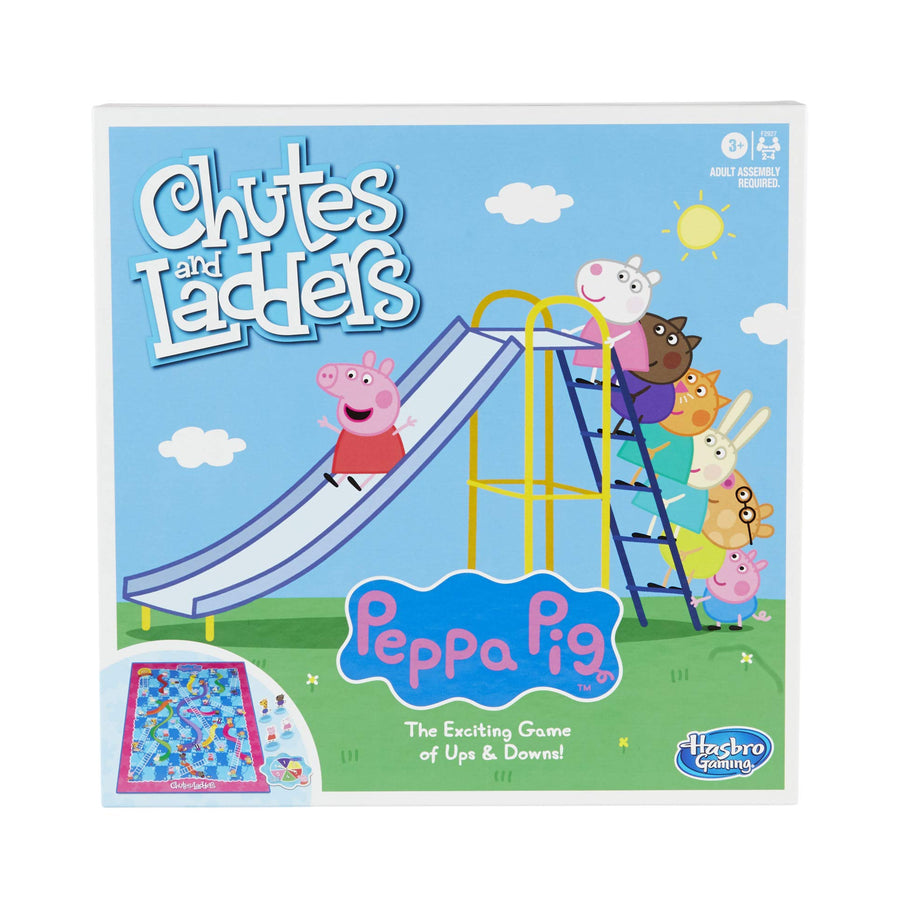 Hasbro Gaming Chutes and Ladders: Peppa Pig Edition Board Game for Kids Ages 3 and Up, for 2-4 Players