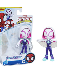 Marvel Spidey and His Amazing Friends Ghost-Spider Hero Figure, 4-Inch Scale Action Figure, Includes 1 Accessory, for Kids Ages 3 and Up
