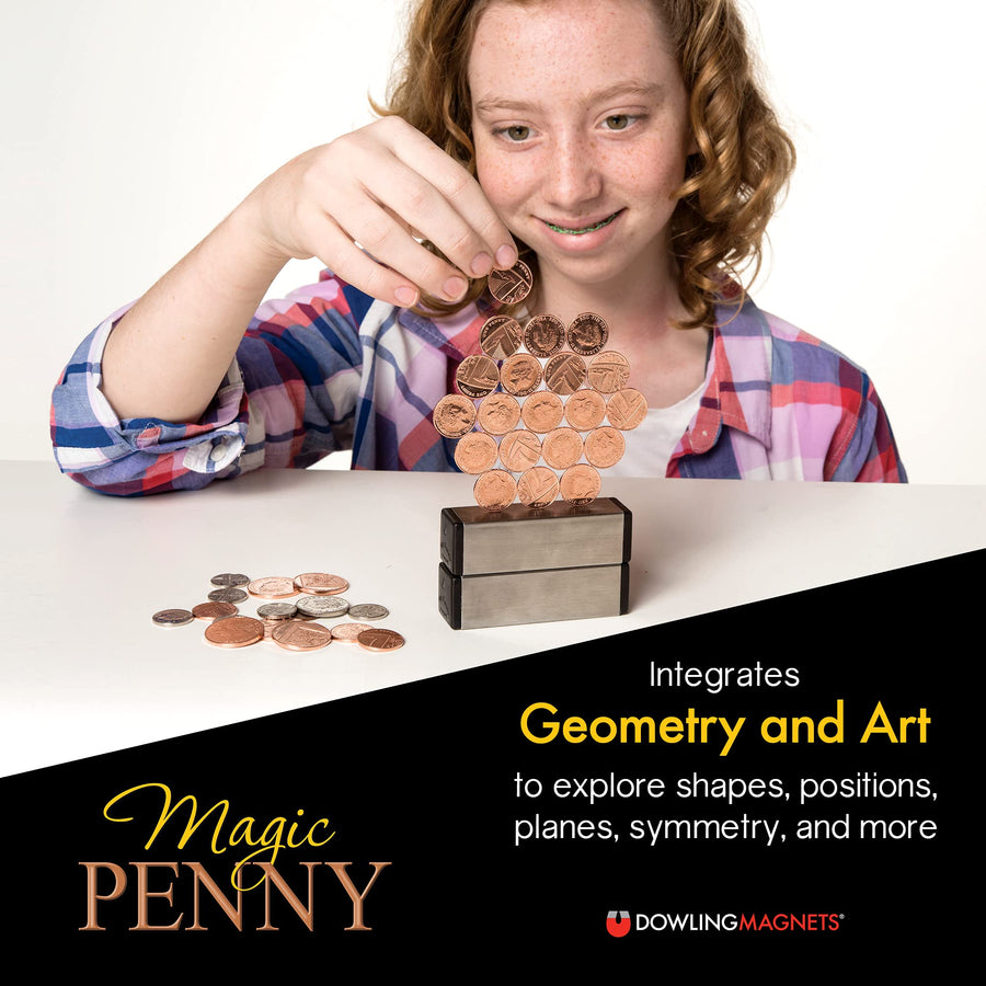 Dowling Magnets Magic Penny Magnet Kit – Aligns with Next Generation Science Standards – Great STEM/STEAM Teaching Tool
