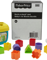 Fisher-Price Rock-a-Stack and Baby's First Blocks Bundle [Amazon Exclusive]
