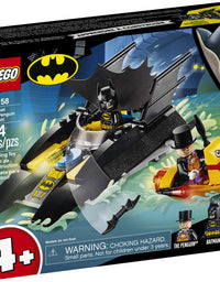 LEGO DC Batboat The Penguin Pursuit! 76158 Top Batman Building Toy for Kids, with Super-Hero Minifigures, 2 Boats, a Batarang and an Umbrella, Great Holiday or Birthday Gift (55 Pieces)
