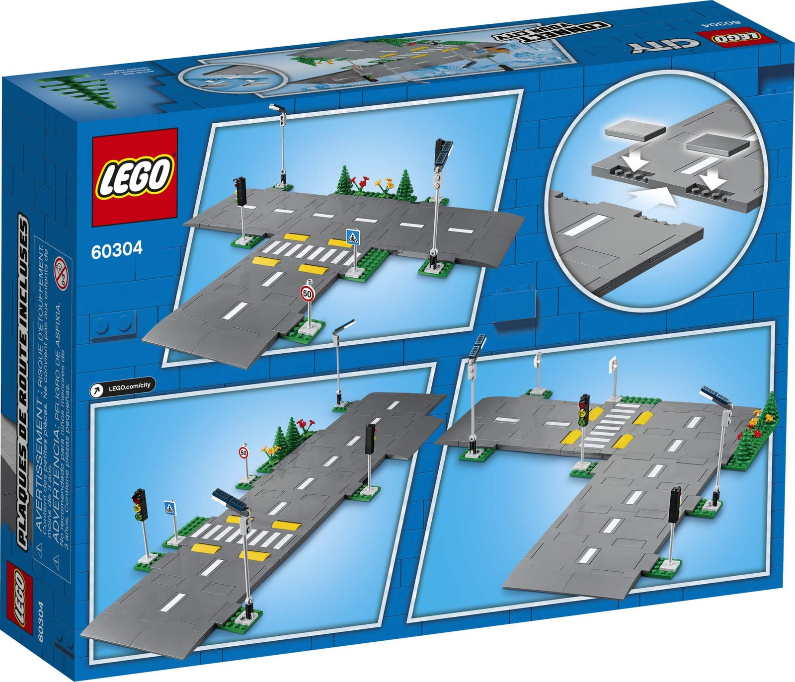 LEGO City Road Plates 60304 Building Kit; Cool Building Toy for Kids, New 2021 (112 Pieces)