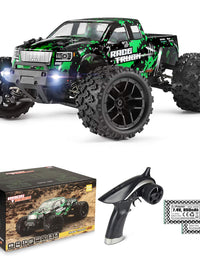 HAIBOXING 1:18 Scale All Terrain RC Car 18859E, 36 KPH High Speed 4WD Electric Vehicle with 2.4 GHz Remote Control, 4X4 Waterproof Off-Road Truck with Two Rechargeable Batteries
