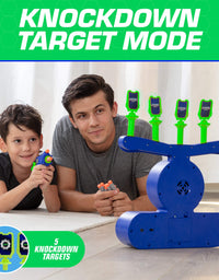 USA Toyz AstroShot Zero GSX Shooting Games for Kids - Nerf Compatible Glow in The Dark Floating Ball Targets for Shooting with Foam Blaster Toy Gun, 10 Floating Ball Targets, and 5 Flip Targets
