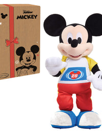 Disney Junior E-I-Oh! Mickey Mouse, Interactive Plush Toy, Sings "Old MacDonald" and Plays “What Animal Sound is That?” Game, by Just Play
