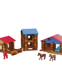 Lincoln Logs Centennial Edition Tin Amazon Exclusive-150+ Pieces-Real Wood-Ages 3+-Best Retro Building Gift Set for Boys/Girls-Creative Construction Engineering-Top Blocks Kit-Preschool Education Toy
