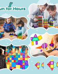 Magnet Toys for 3 Year Old Boys and Girls Magnetic Blocks Building Tiles STEM Learning Toys Montessori Toys for Toddlers Kids
