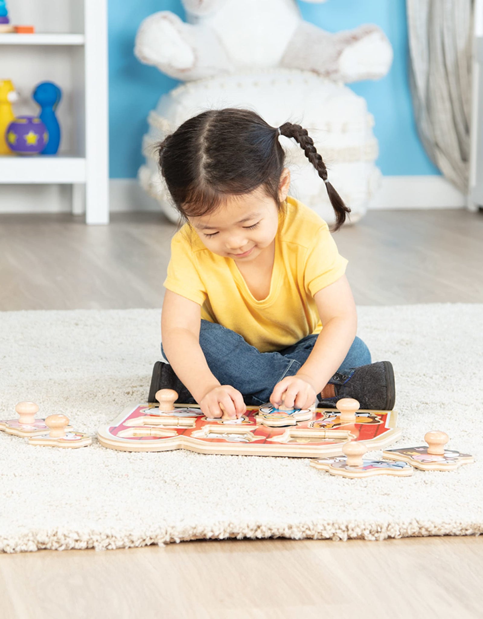 Melissa & Doug Farm Animals Jumbo Knob Wooden Puzzle