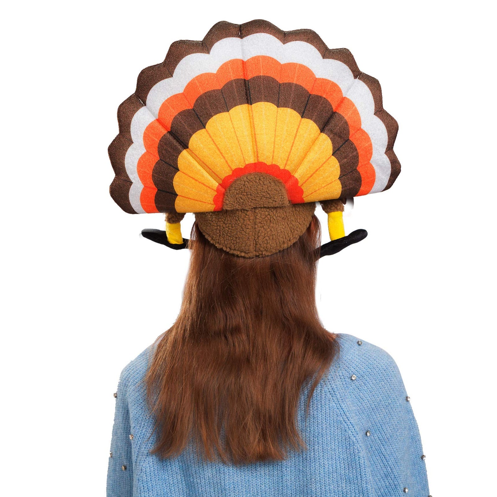 Spooktacular Creations 2 Turkey Hats for Happy Thanksgiving Party Costume, Outfit, Dress, Decorations.