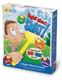 Learning Resources Sight Word Swat a Sight Word Game, Home School, Tactile and Auditory Learning, Phonics Games, Educational Toys for Kids, 114 Pieces, Ages 5+
