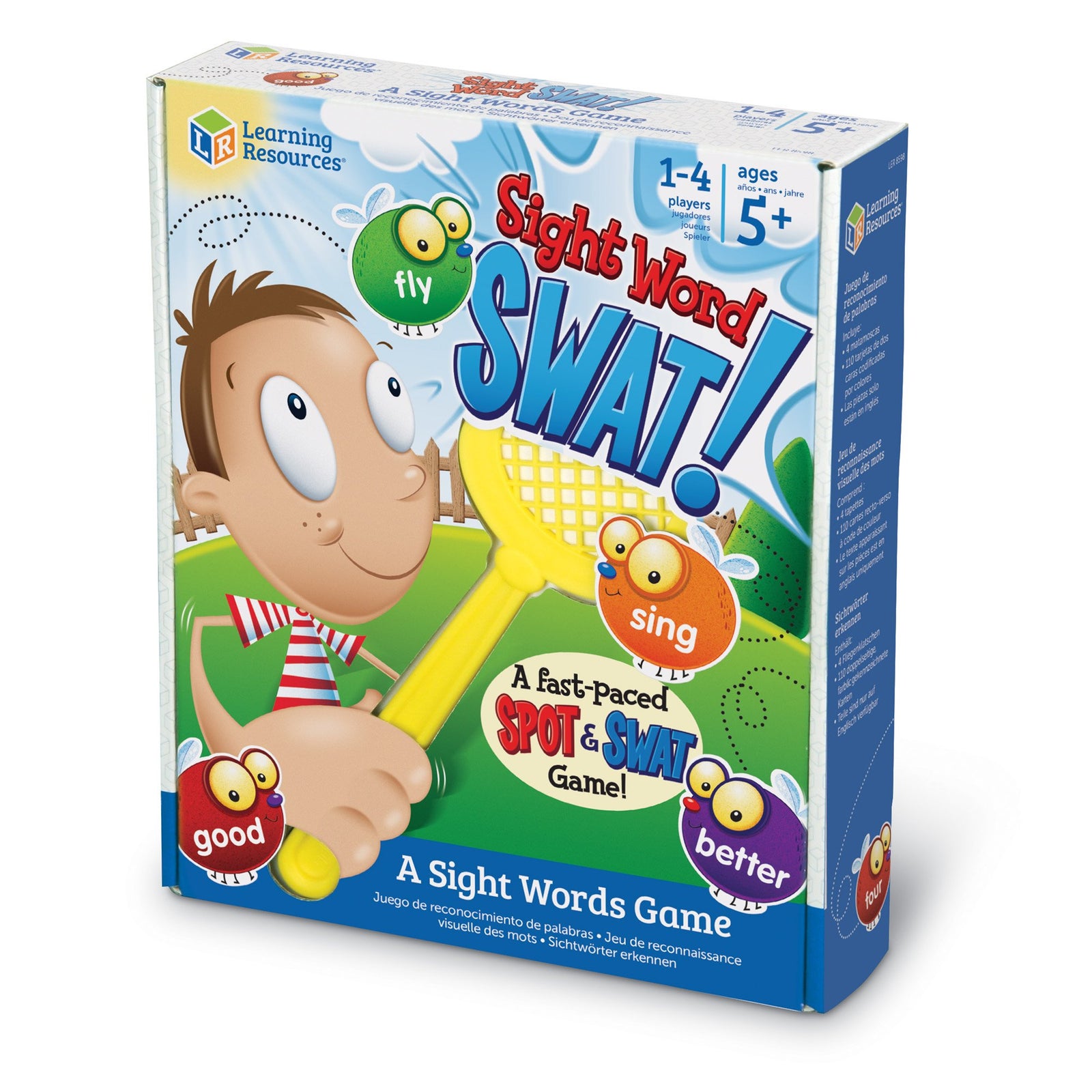 Learning Resources Sight Word Swat a Sight Word Game, Home School, Tactile and Auditory Learning, Phonics Games, Educational Toys for Kids, 114 Pieces, Ages 5+
