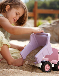 Green Toys Dump Truck in Pink Color - BPA Free, Phthalates Free Play Toys for Improving Gross Motor, Fine Motor Skills. Play Vehicles
