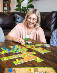 Carcassonne Board Game (BASE GAME) | Family Board Game | Board Game for Adults and Family | Strategy Board Game | Medieval Adventure Board Game | Ages 7 and up | 2-5 Players | Made by Z-Man Games
