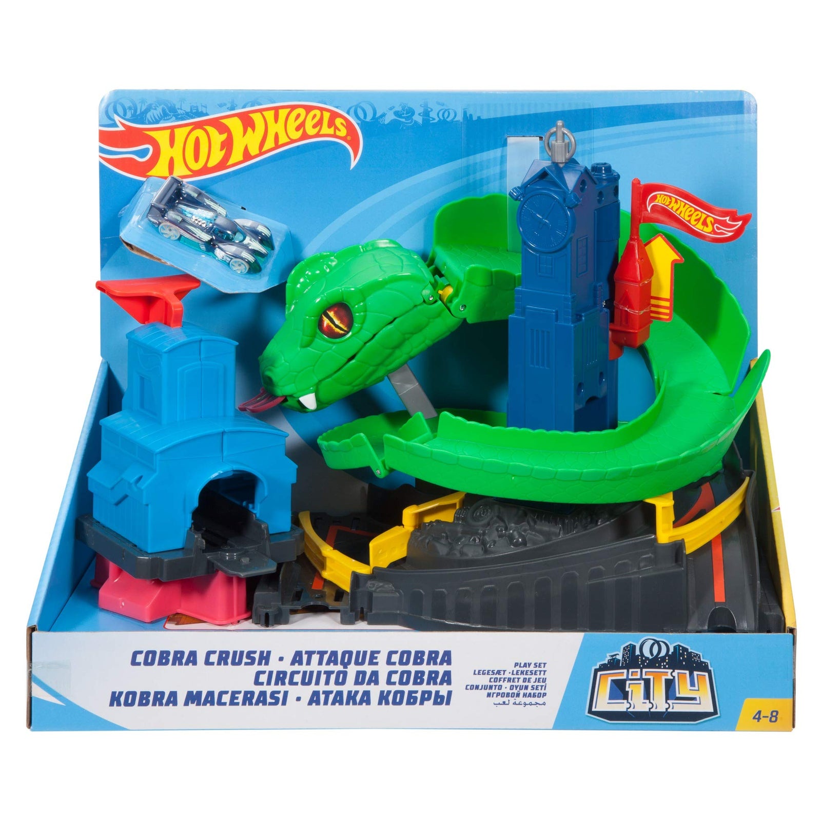 Hot Wheels City Cobra Crush Playset [Amazon Exclusive]