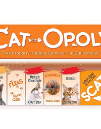 Late for the Sky CAT-opoly Board Game White, Large
