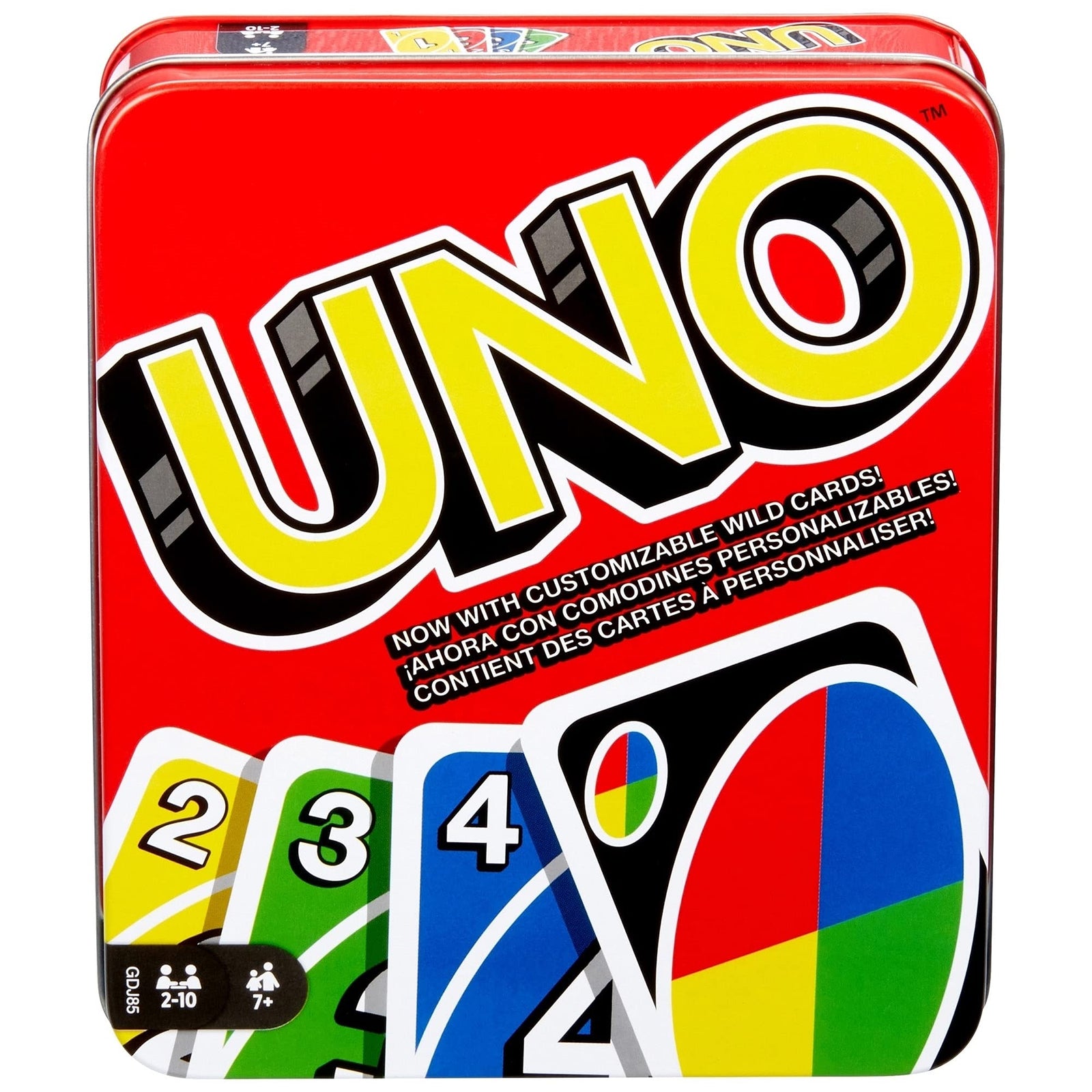 UNO Family Card Game, with 112 Cards in a Sturdy Storage Tin, Travel-Friendly, Makes a Great Gift for 7 Year Olds and Up [Amazon Exclusive]