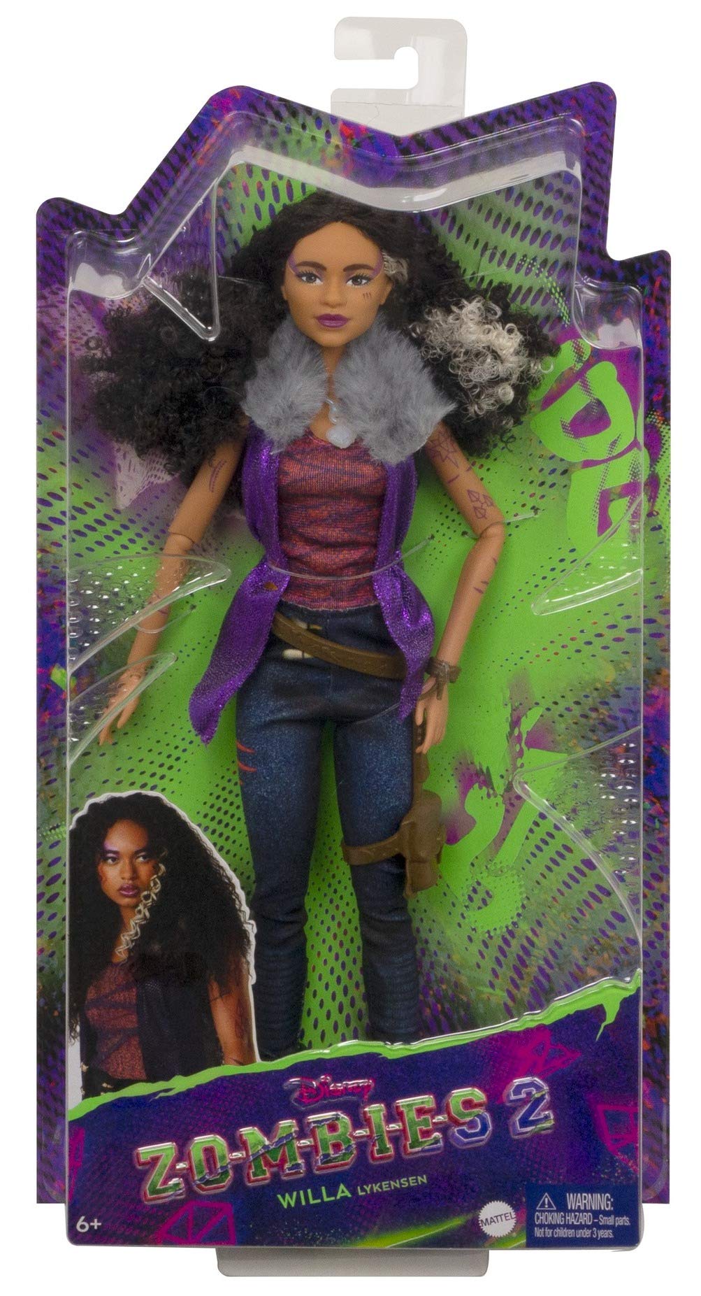 Disney’s Zombies 2, Willa Lykensen Werewolf Doll (11.5-inch) wearing Rocker Outfit and Accessories, 11 Bendable “Joints,” Great Gift for ages 5+ [Amazon Exclusive]